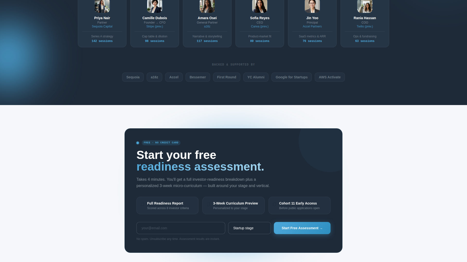Women's Startup Accelerator Funding Readiness Website Template
