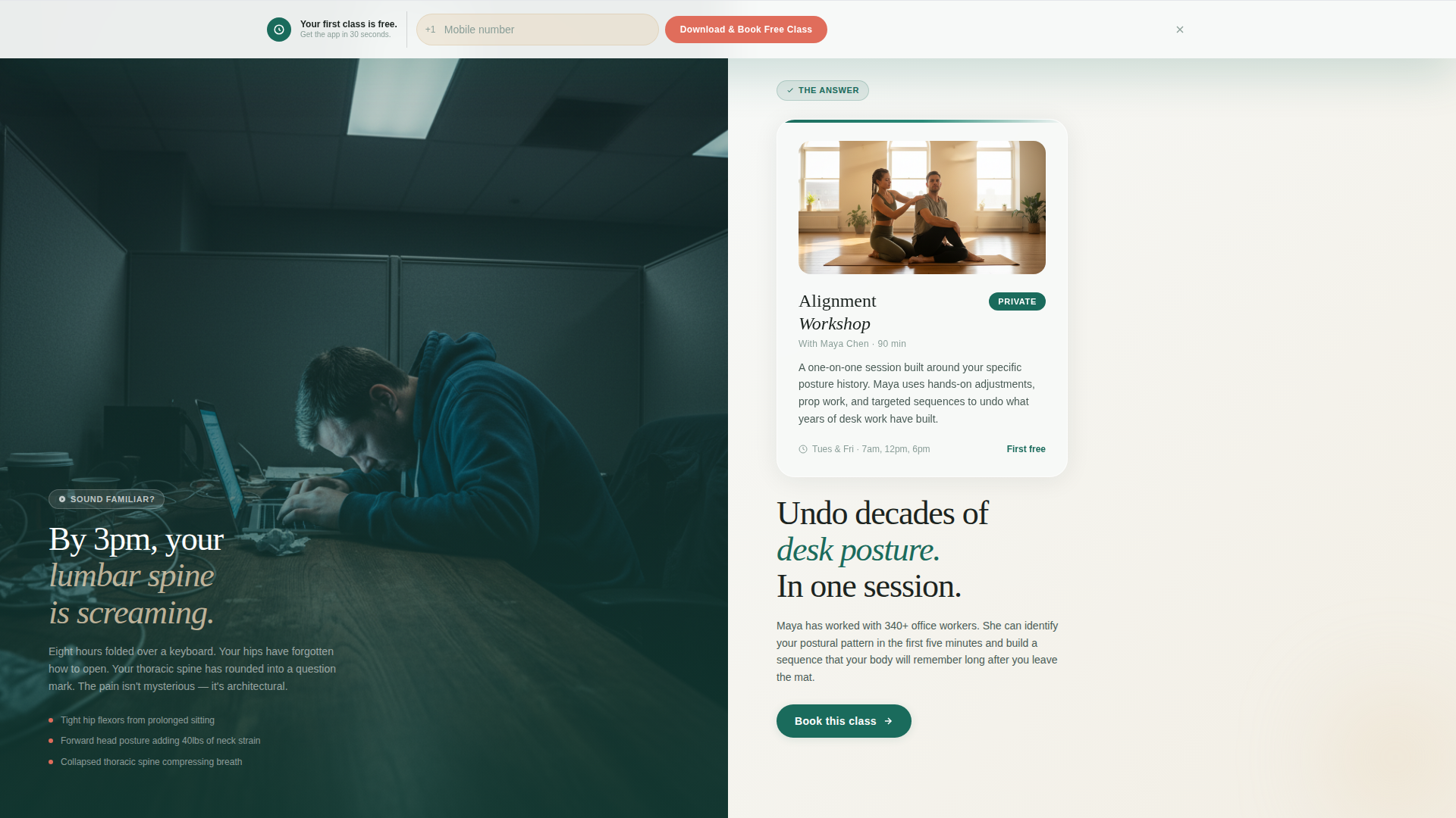 Yoga Studio Professional Website Template