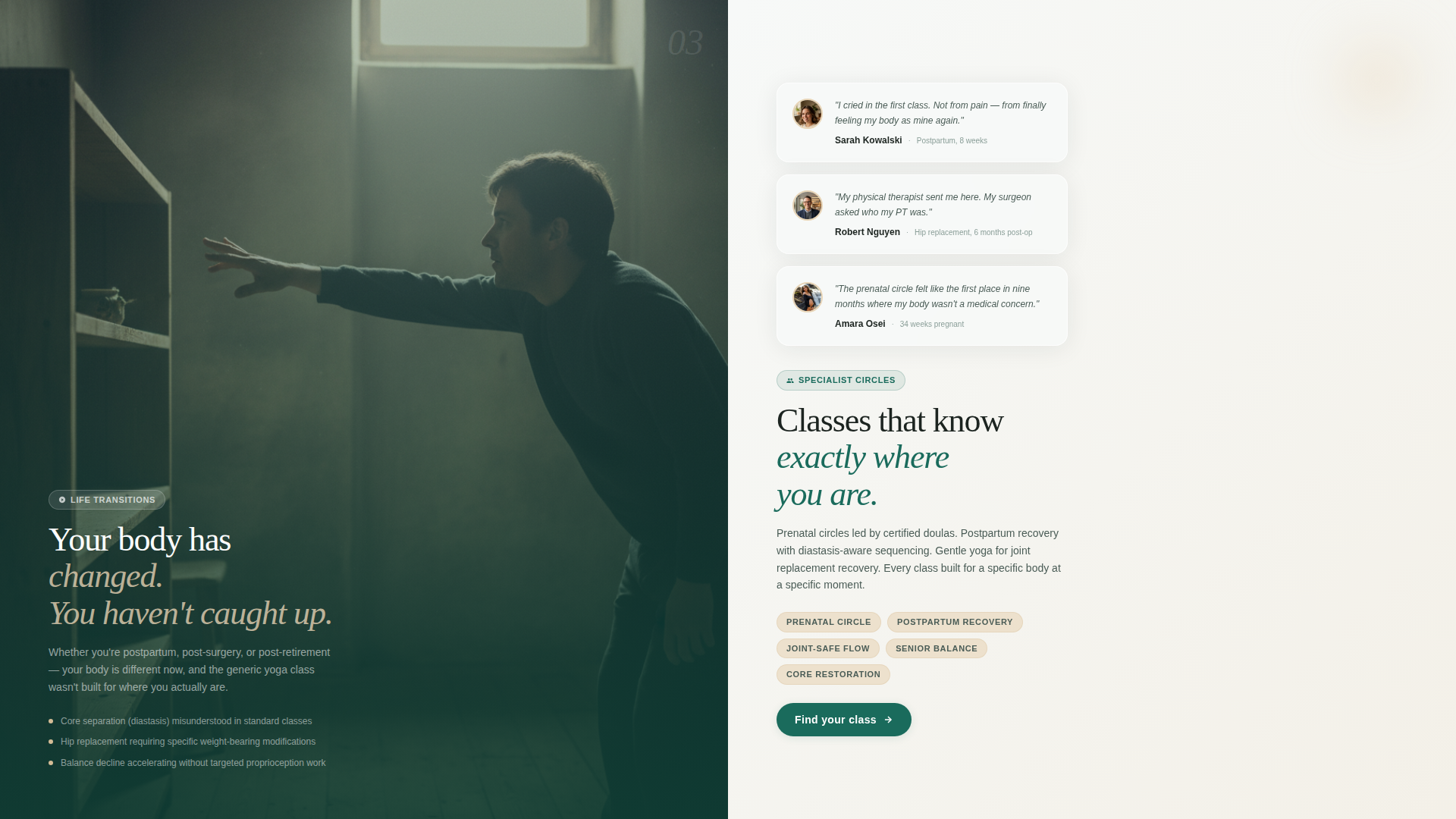 Yoga Studio Professional Website Template