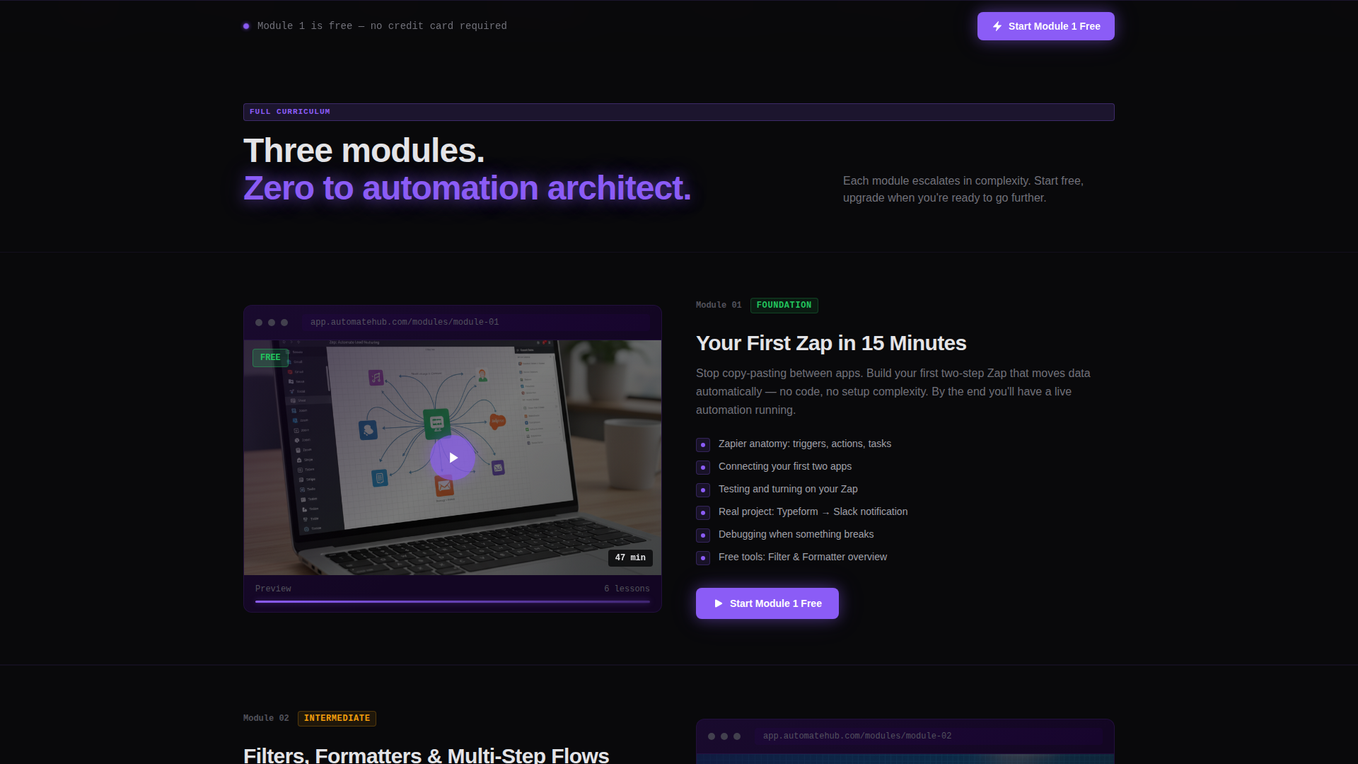 Automate - Powerful Zapier Landing Page Template