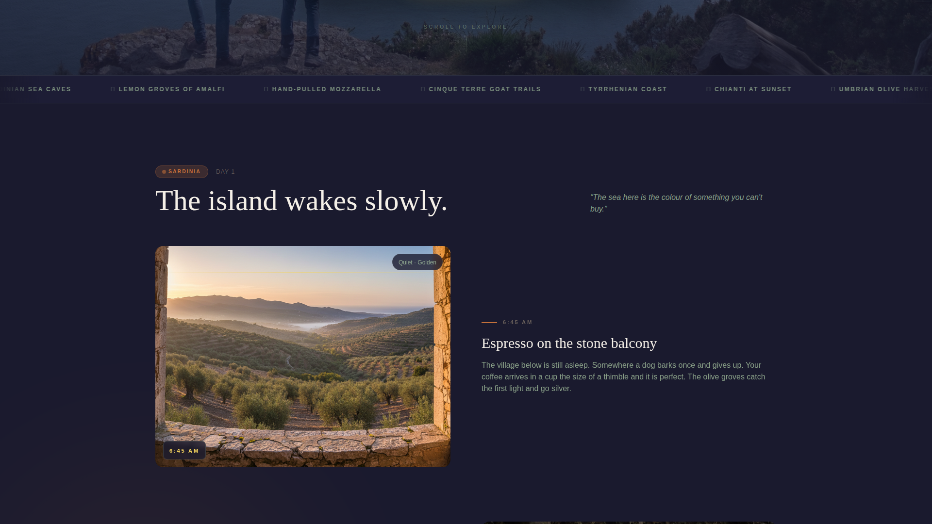 Italy Travel Booking Website Template