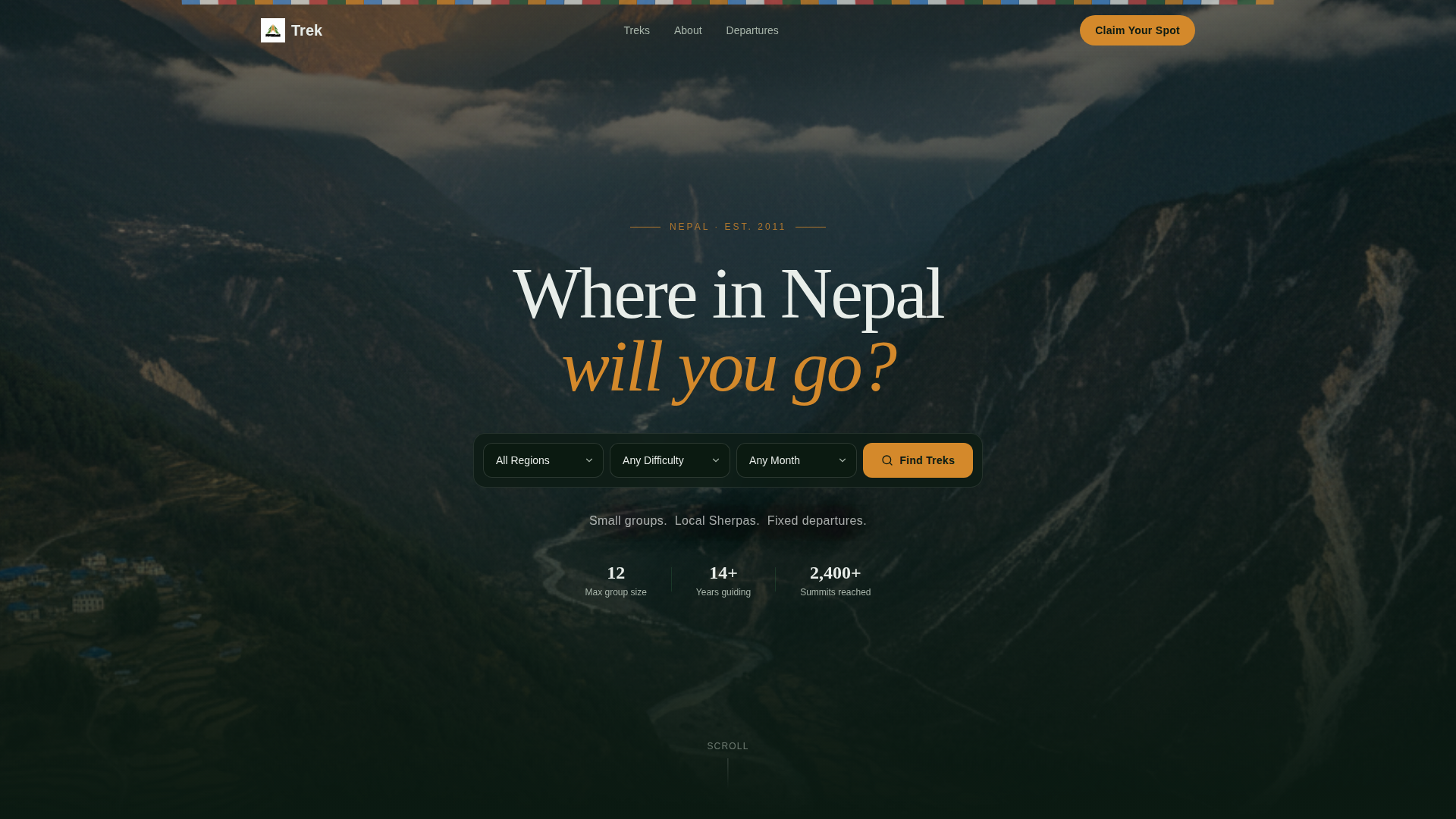 Nepal Travel Booking Website Template