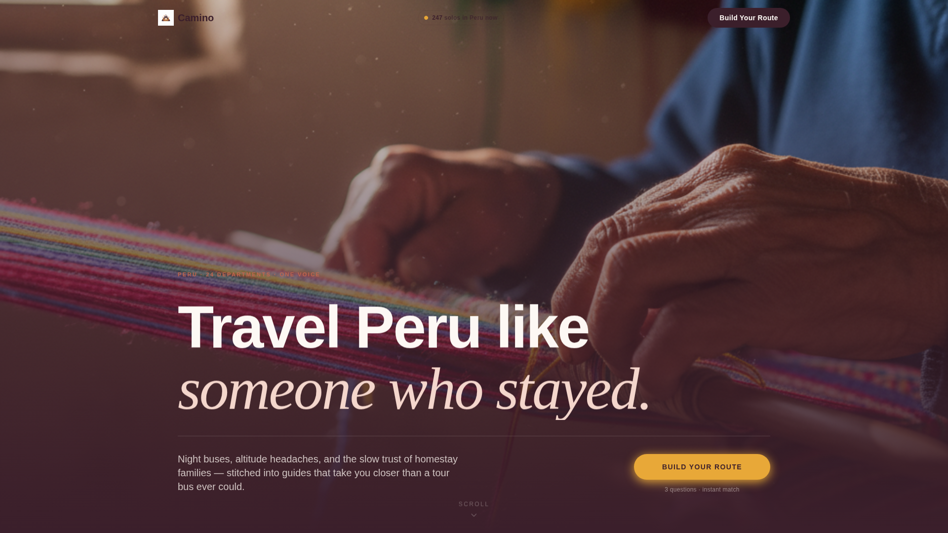 Peru Travel Specialist Professional Website Template