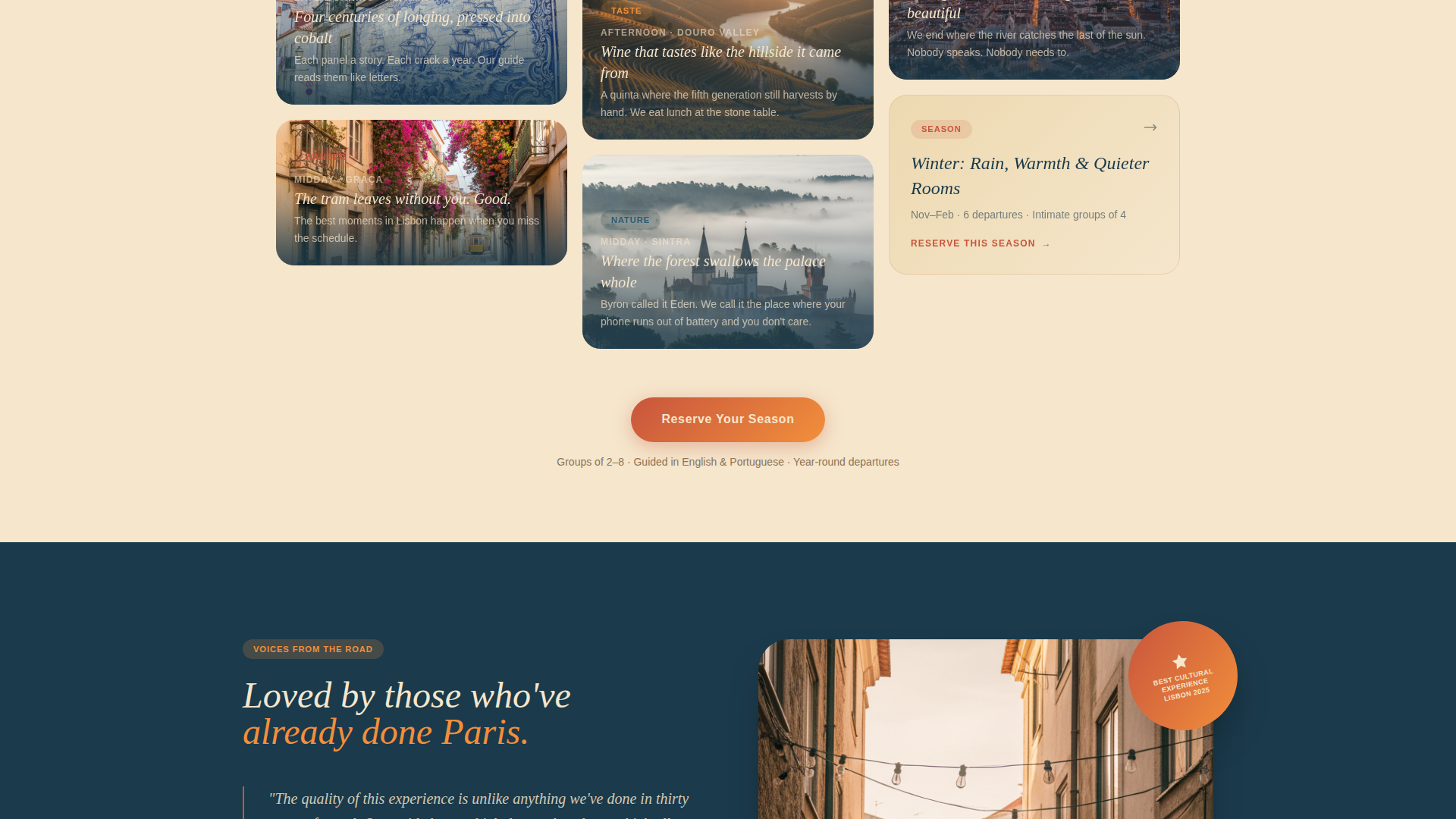 Portugal Travel Booking Website Template