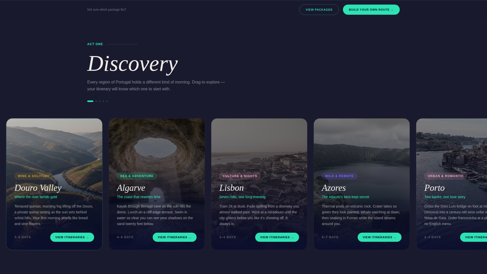 Portugal Travel Advanced Booking Website Template