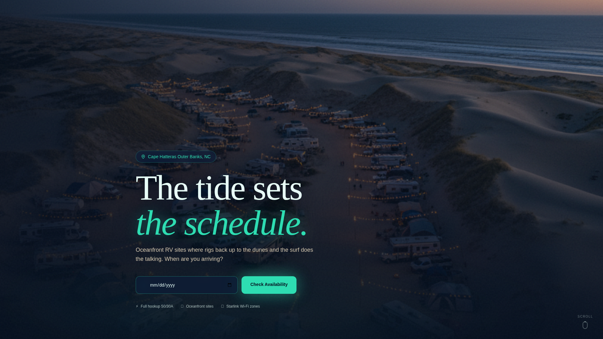 Campground & Glamping Booking Website Template