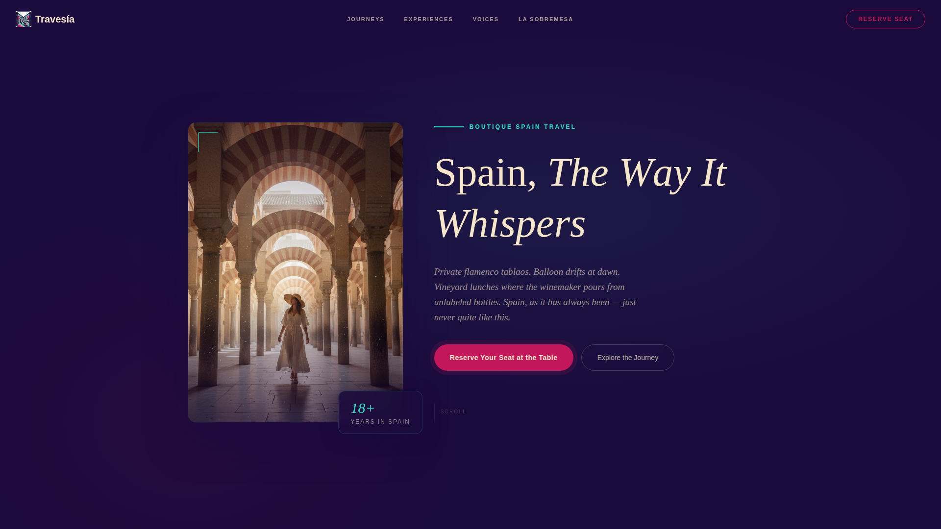 Spain Travel Specialist Professional Website Template
