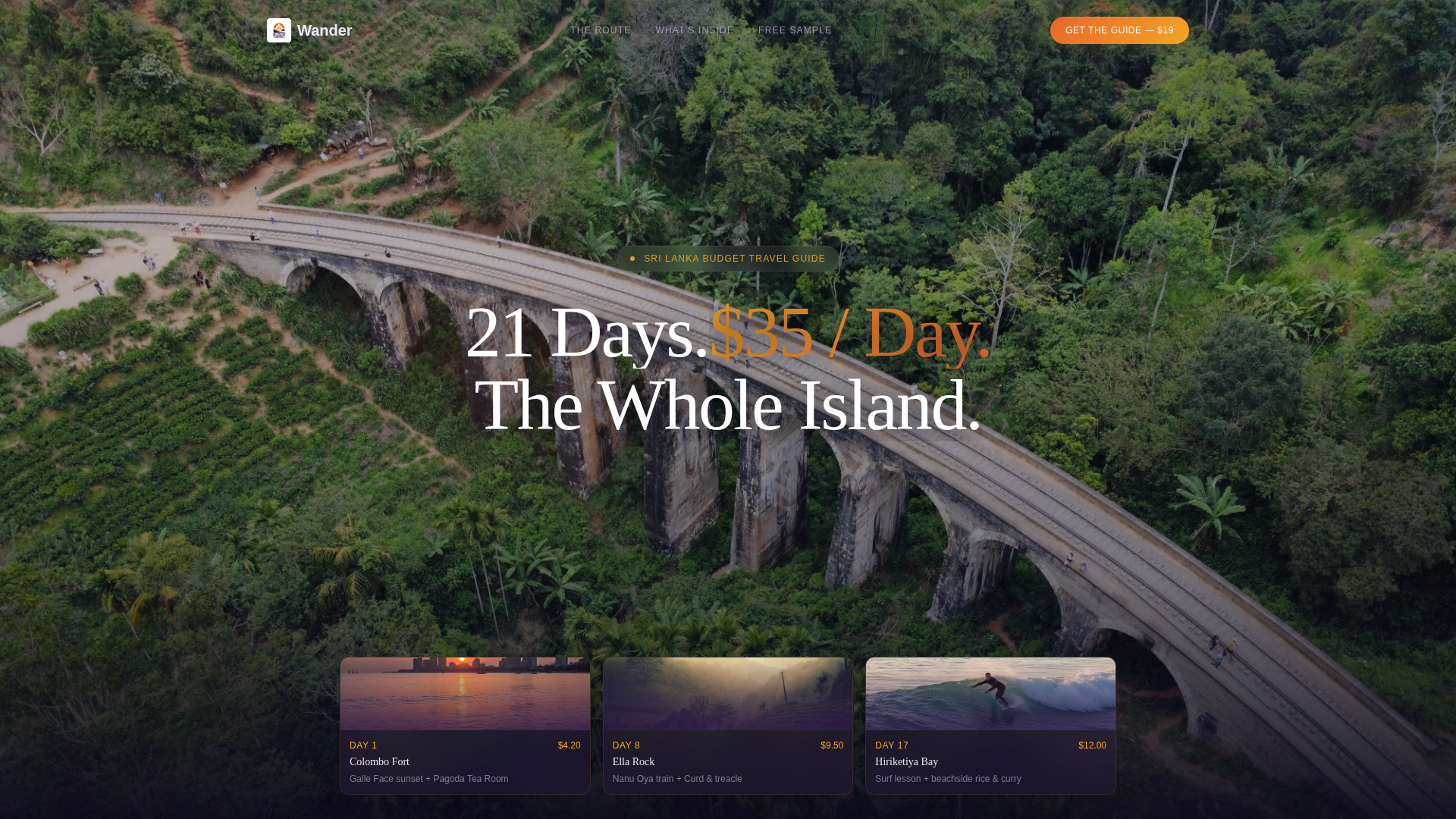 Sri Lanka Travel Professional Website Template
