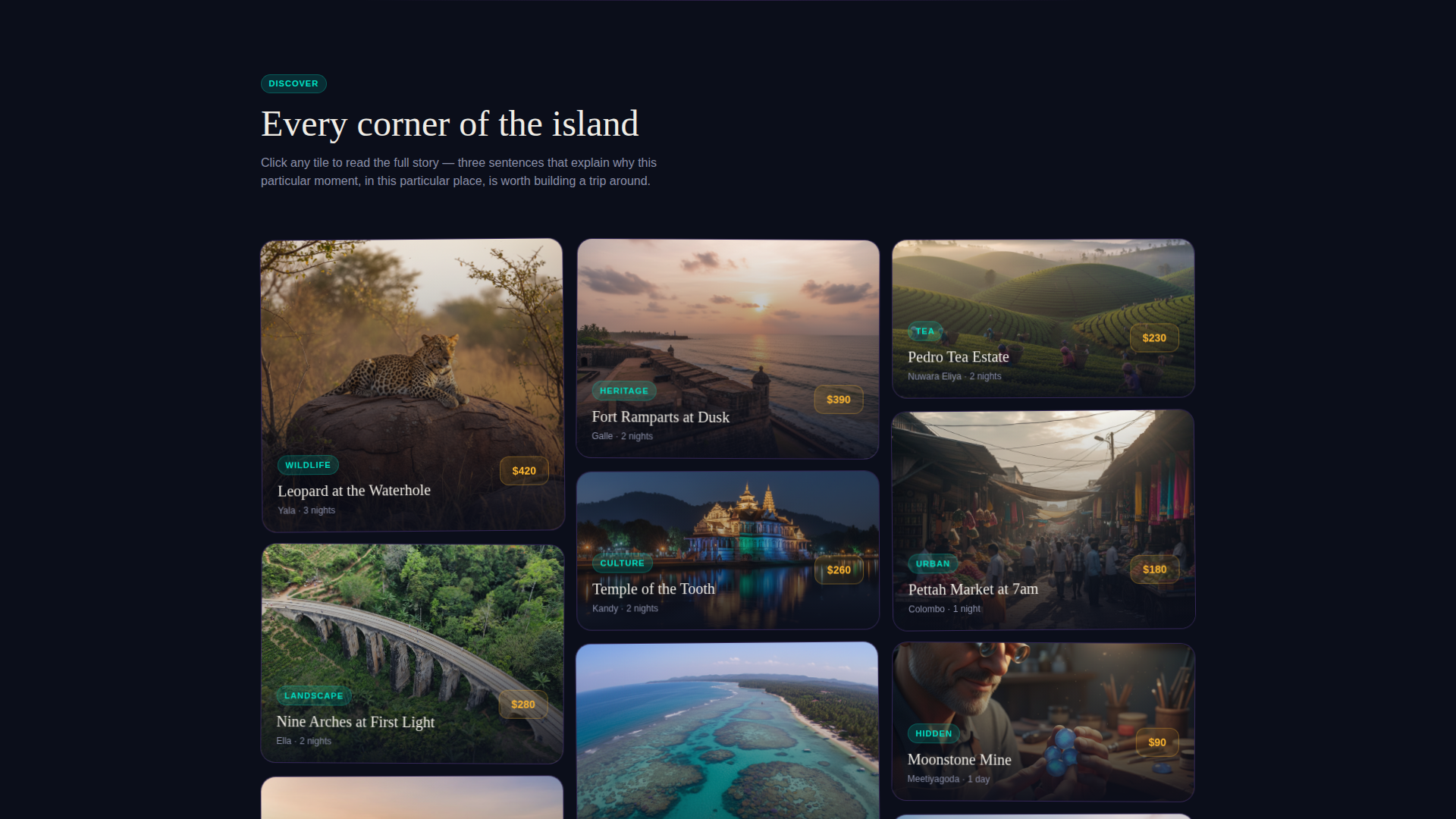 Sri Lanka Travel Specialist Booking Website Template