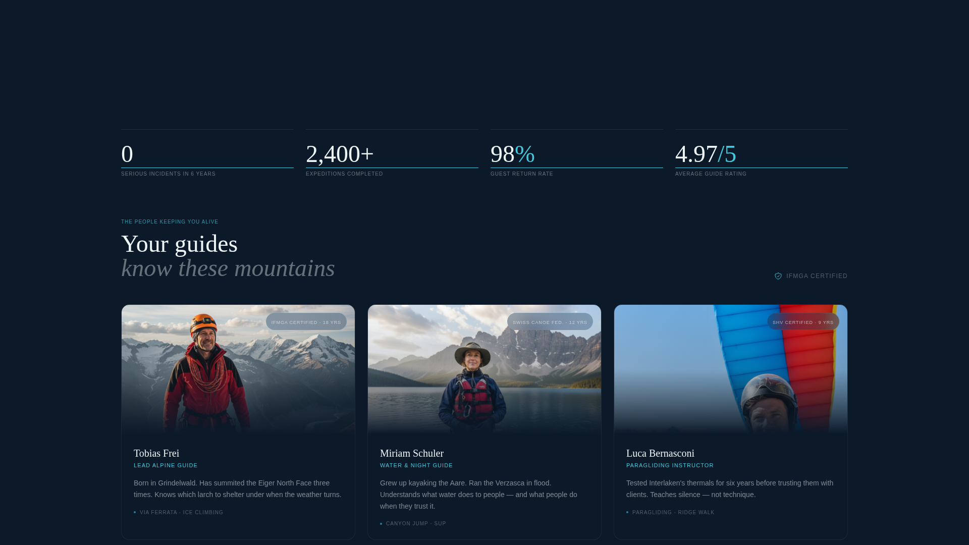 Switzerland Travel Booking Website Template