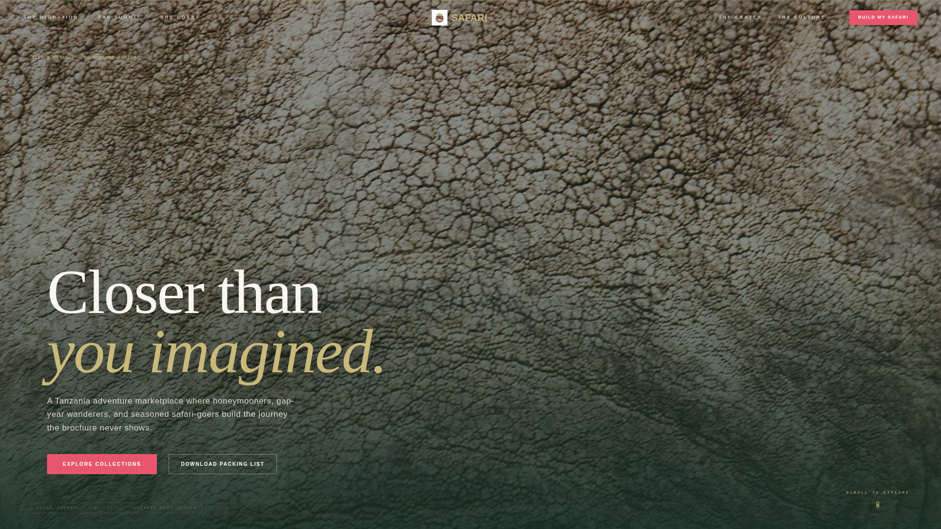 Tanzania Travel Booking Website Template