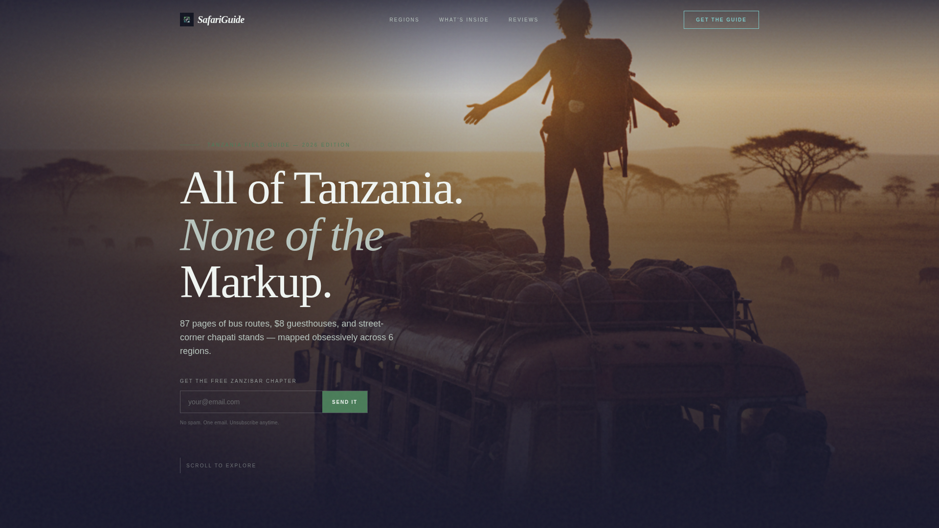 Tanzania Travel Privacy Policy Website Template