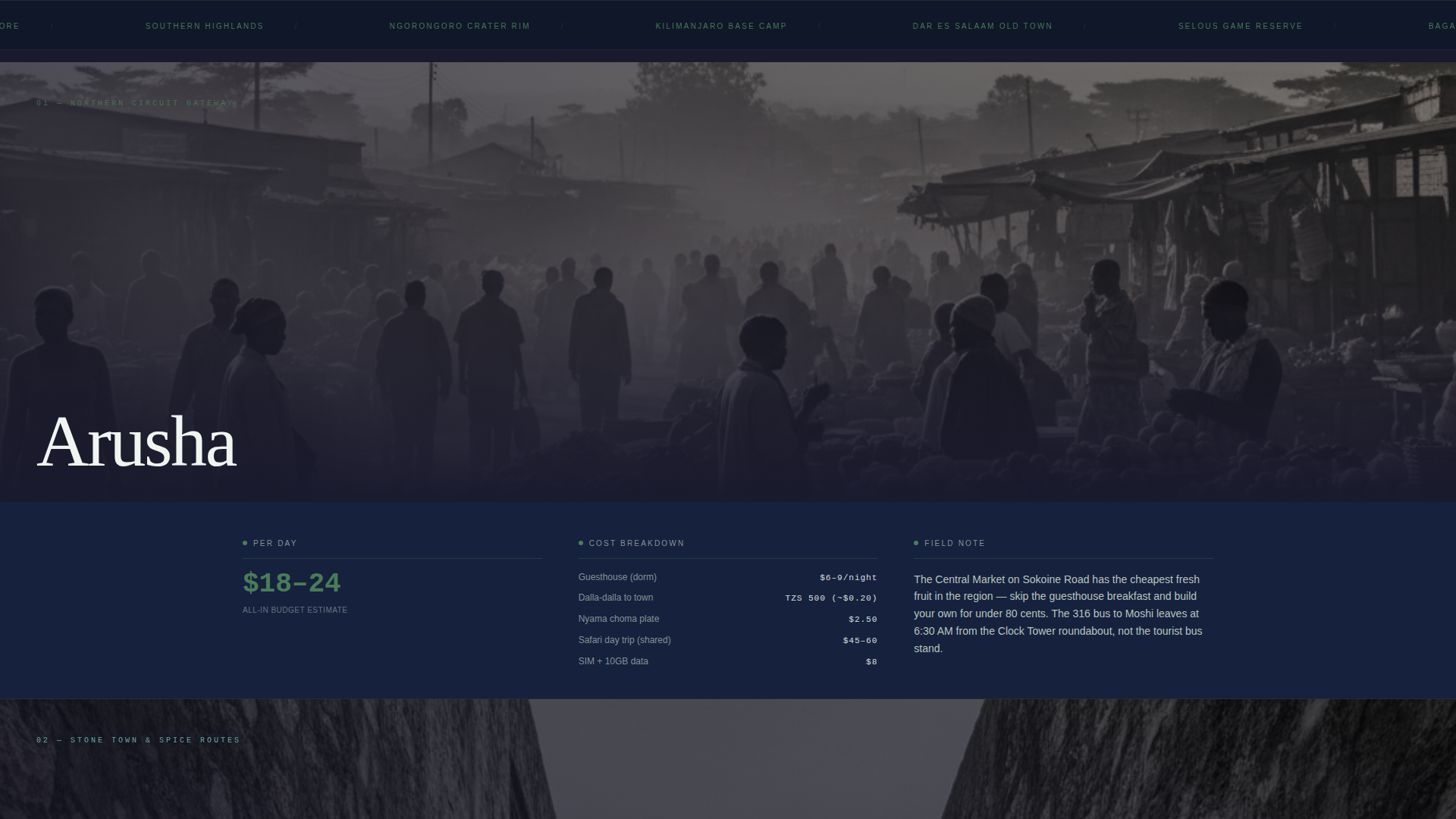 Tanzania Travel Privacy Policy Website Template