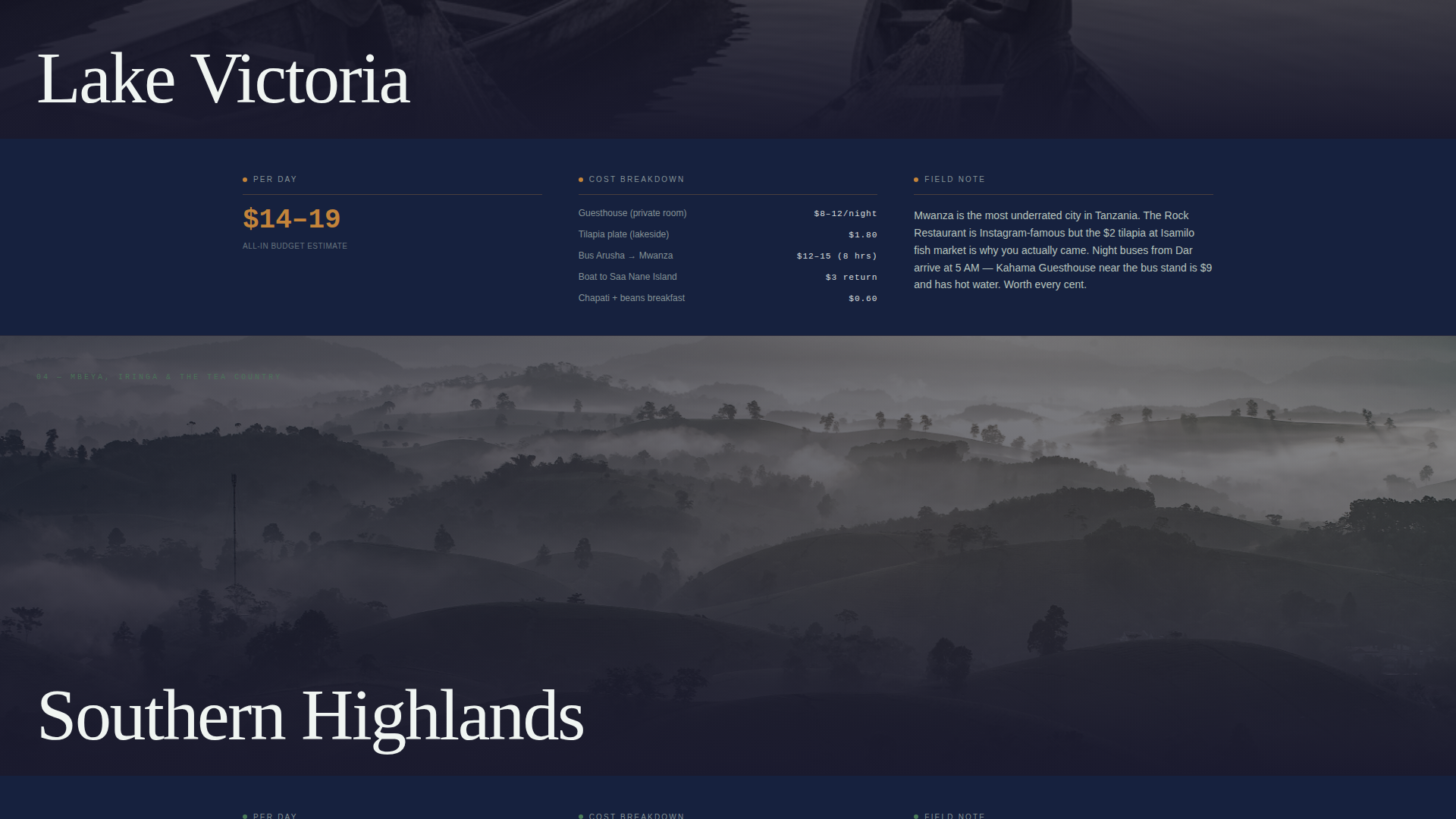 Tanzania Travel Privacy Policy Website Template