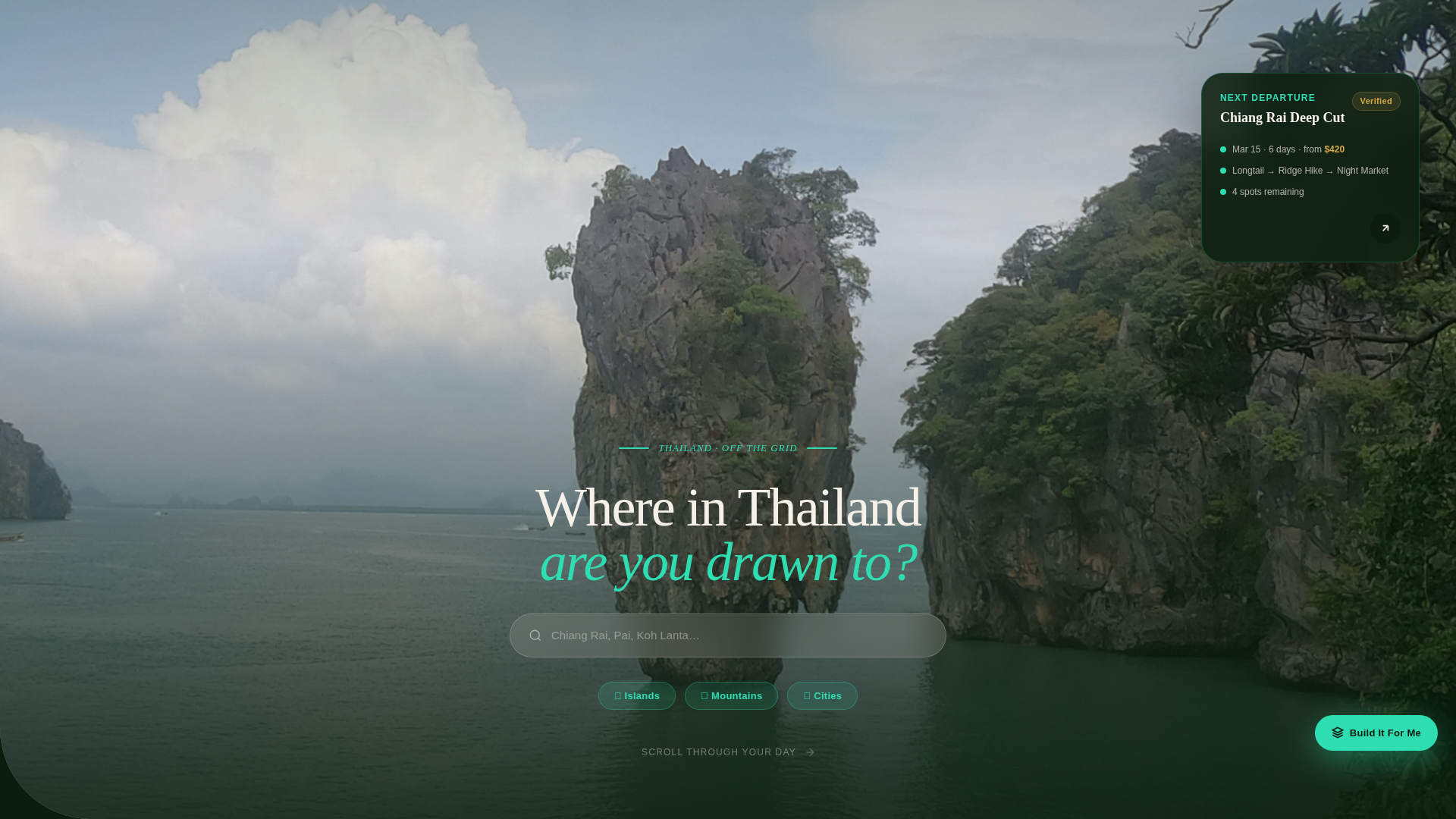 Thailand Travel Professional Website Template