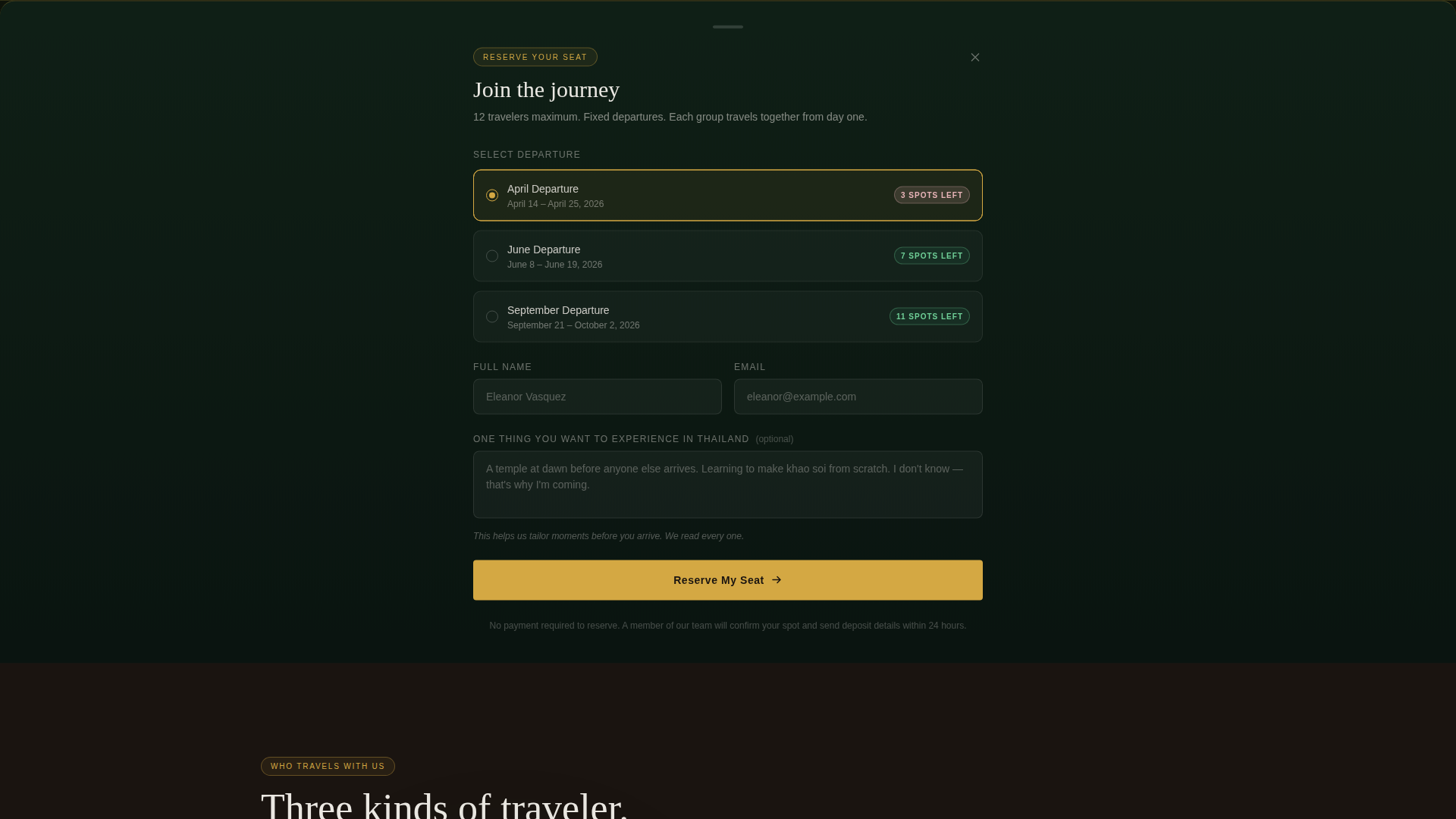Thailand Travel Booking Website Template