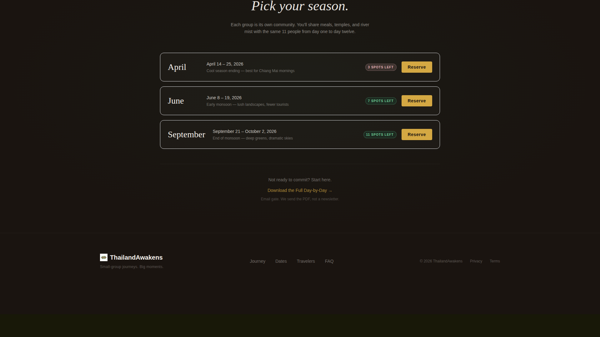 Thailand Travel Booking Website Template