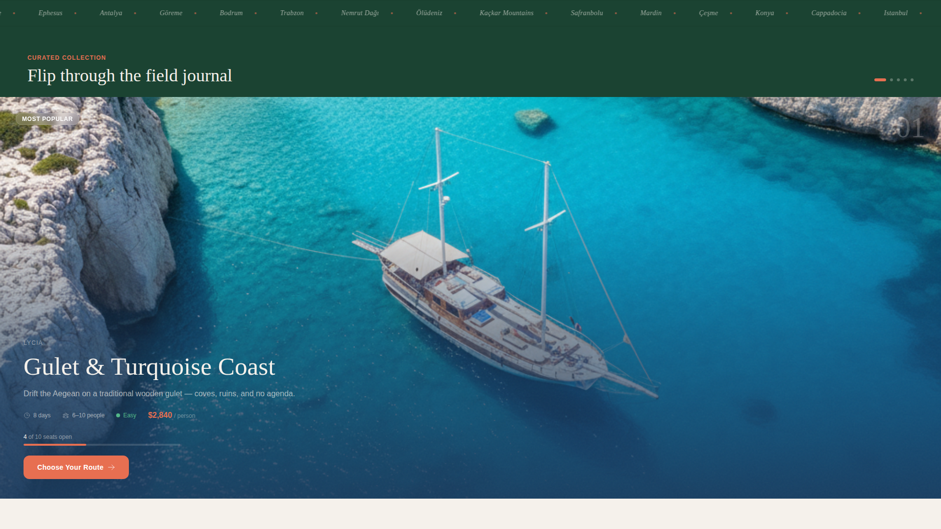 Turkey Travel Booking Website Template