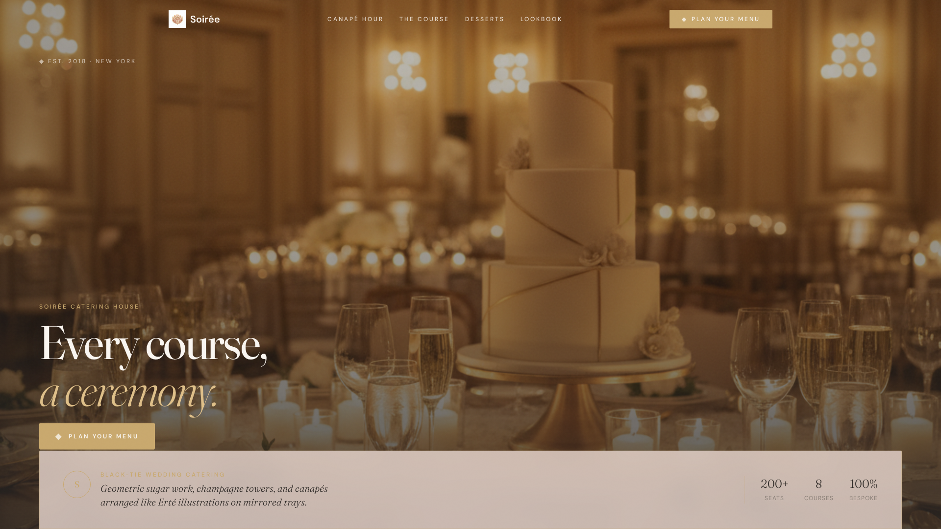 Art Deco Wedding Professional Website Template