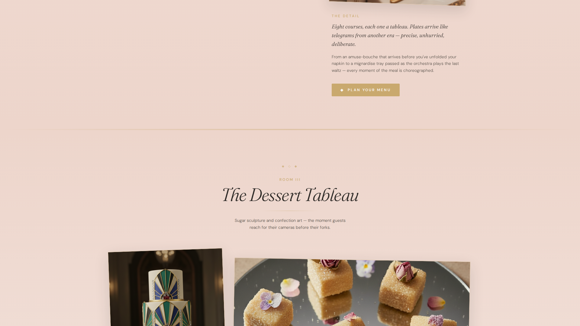 Art Deco Wedding Professional Website Template
