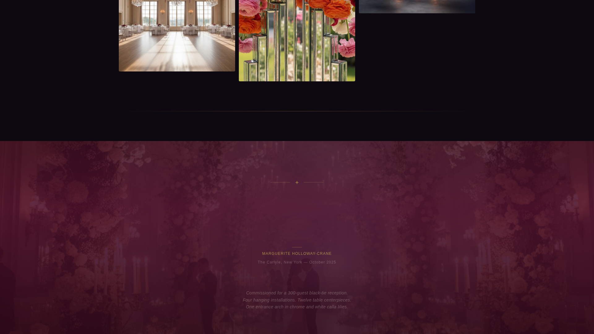 Art Deco Wedding Specialist Professional Website Template