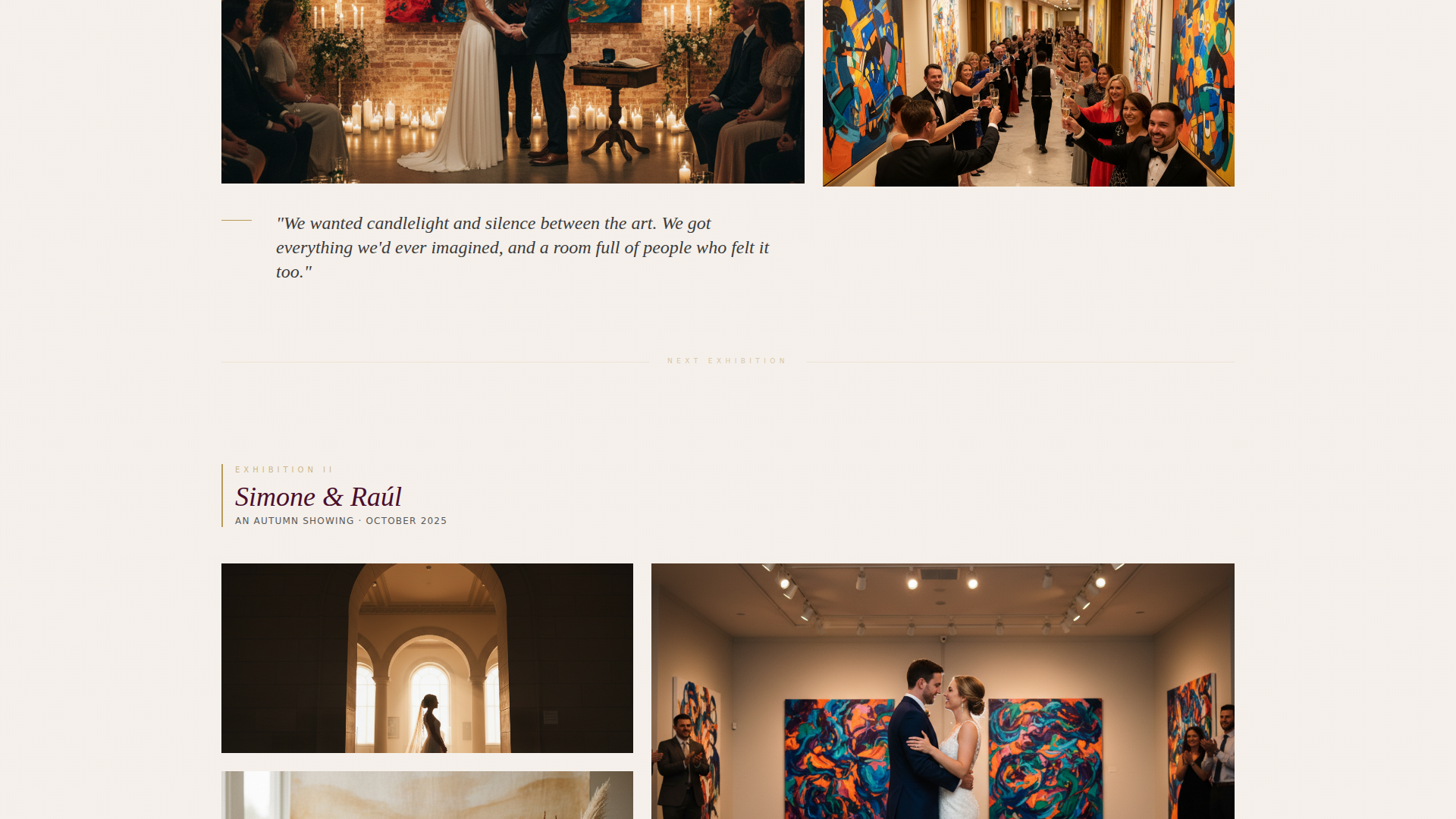 Wedding Venue Blog Website Template