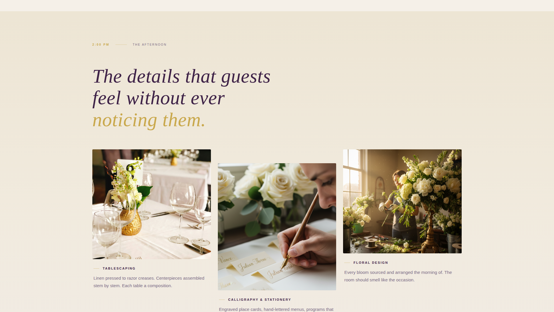 Event Management Company Booking Website Template