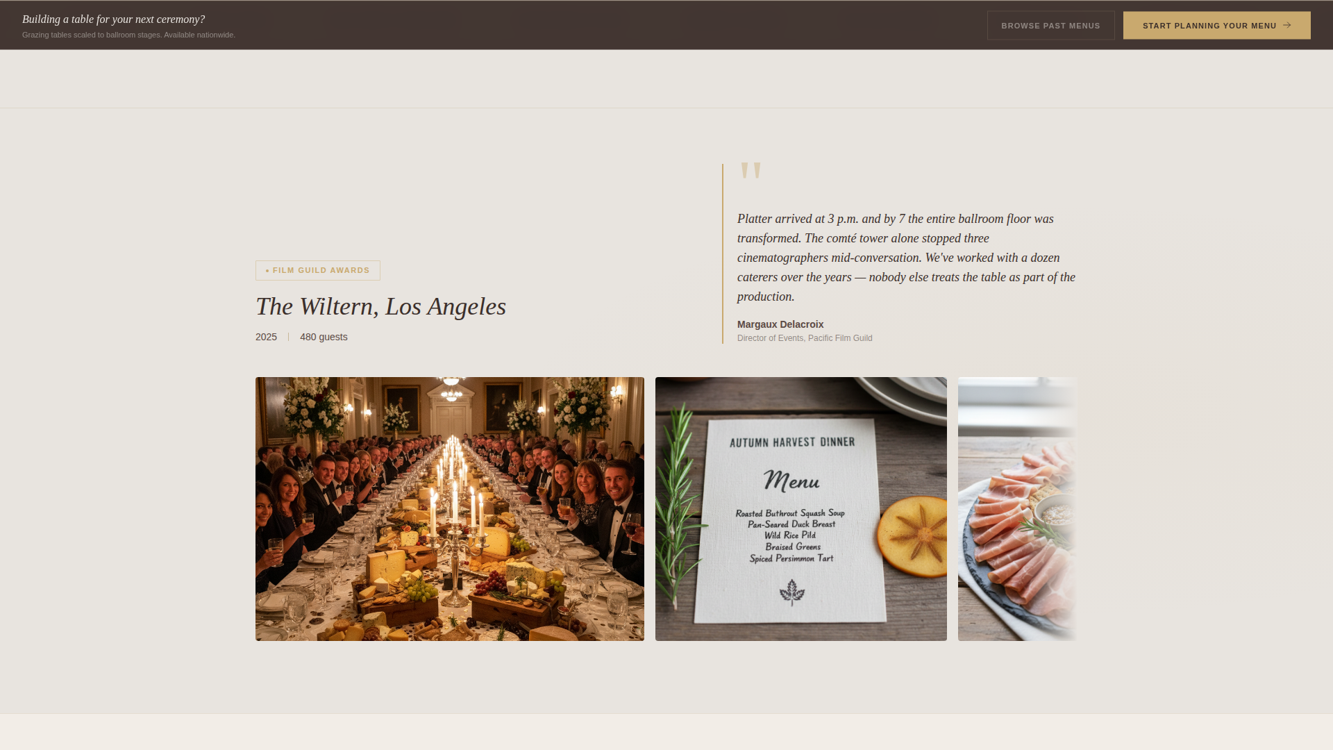 Awards Ceremony Event Professional Website Template