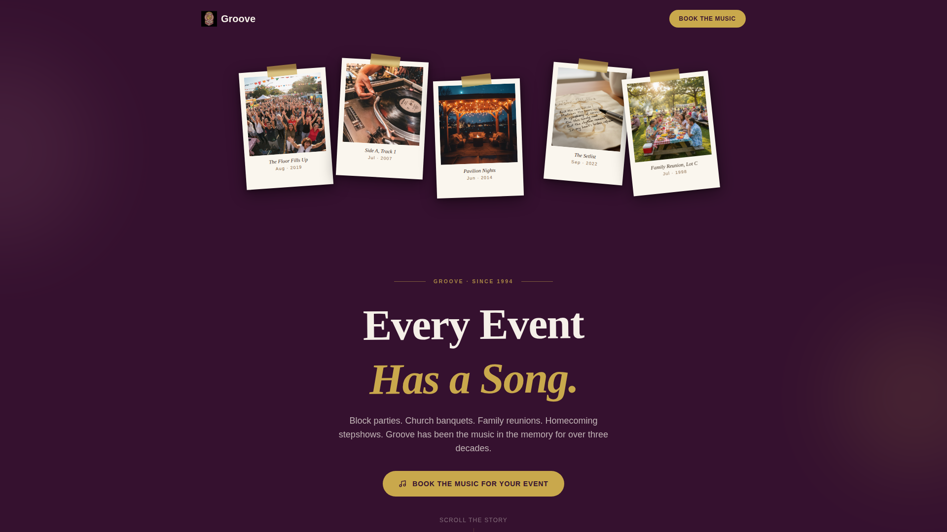 Community Event Booking Website Template
