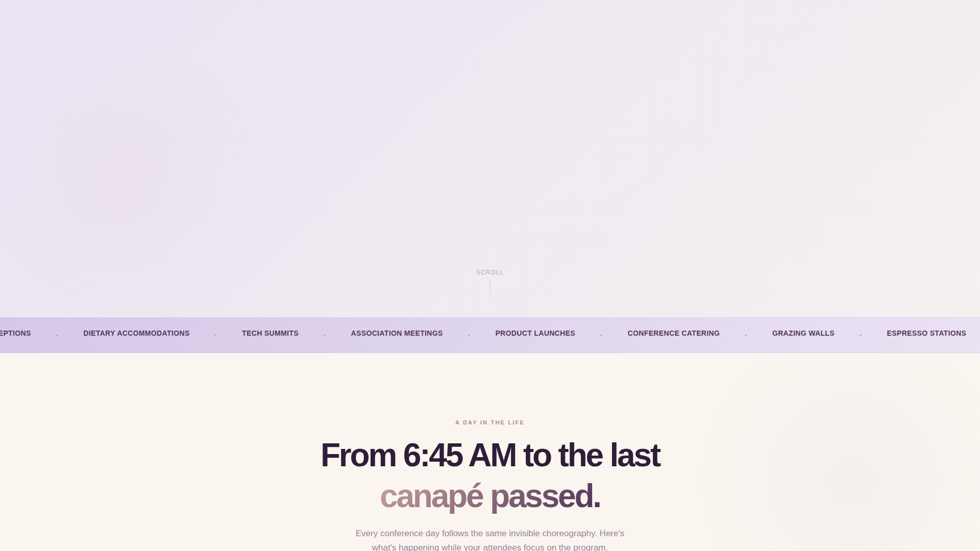 Conference Event Catering & Corporate Summit Website Template