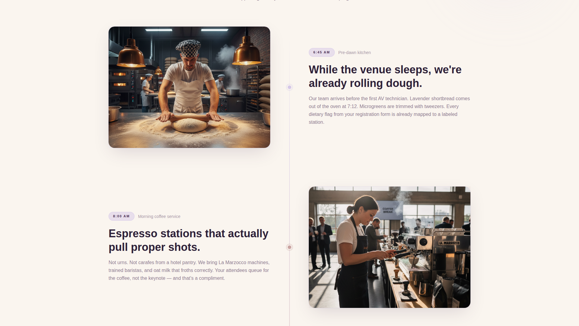 Conference Event Catering & Corporate Summit Website Template