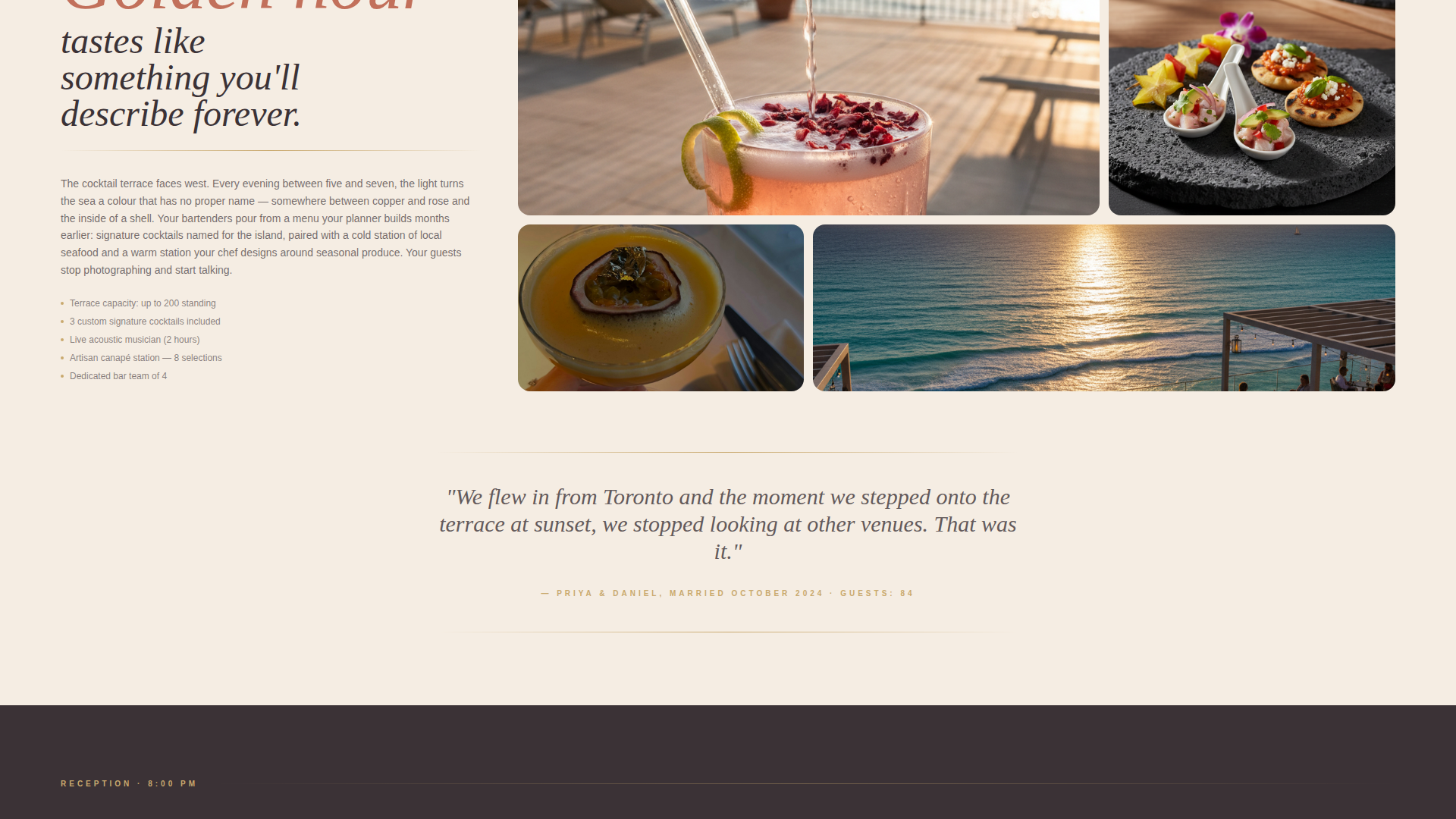 Wedding Venue Complete Booking Website Template