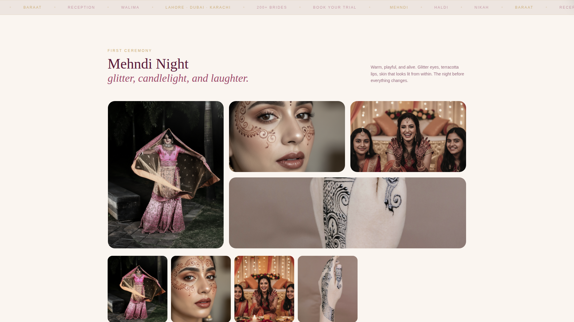 Indian Wedding Booking Website Template