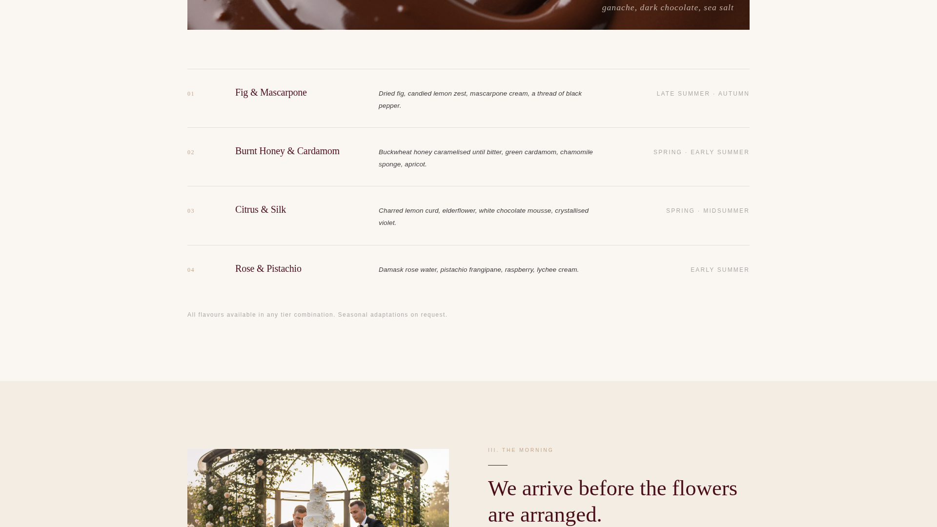 Garden Wedding Booking Website Template