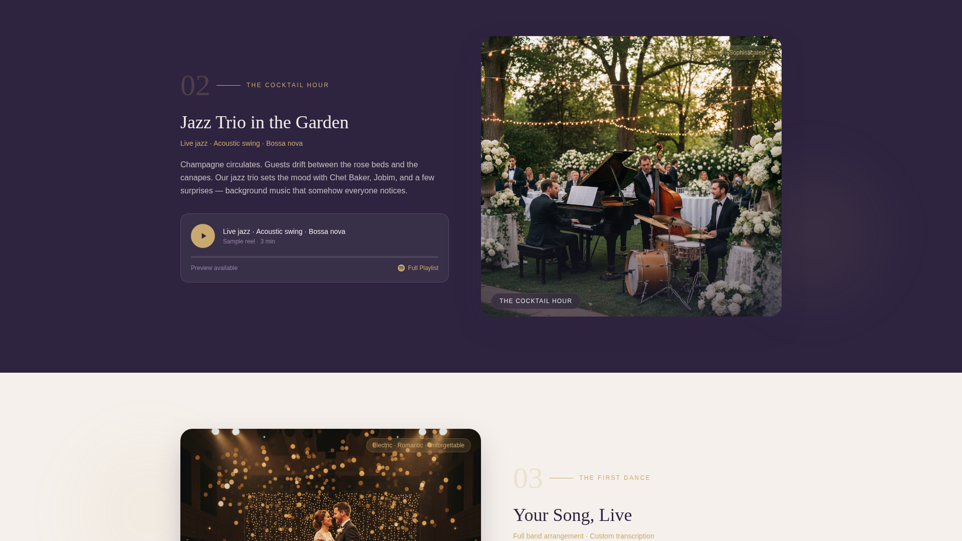 Garden Wedding Advanced Booking Website Template