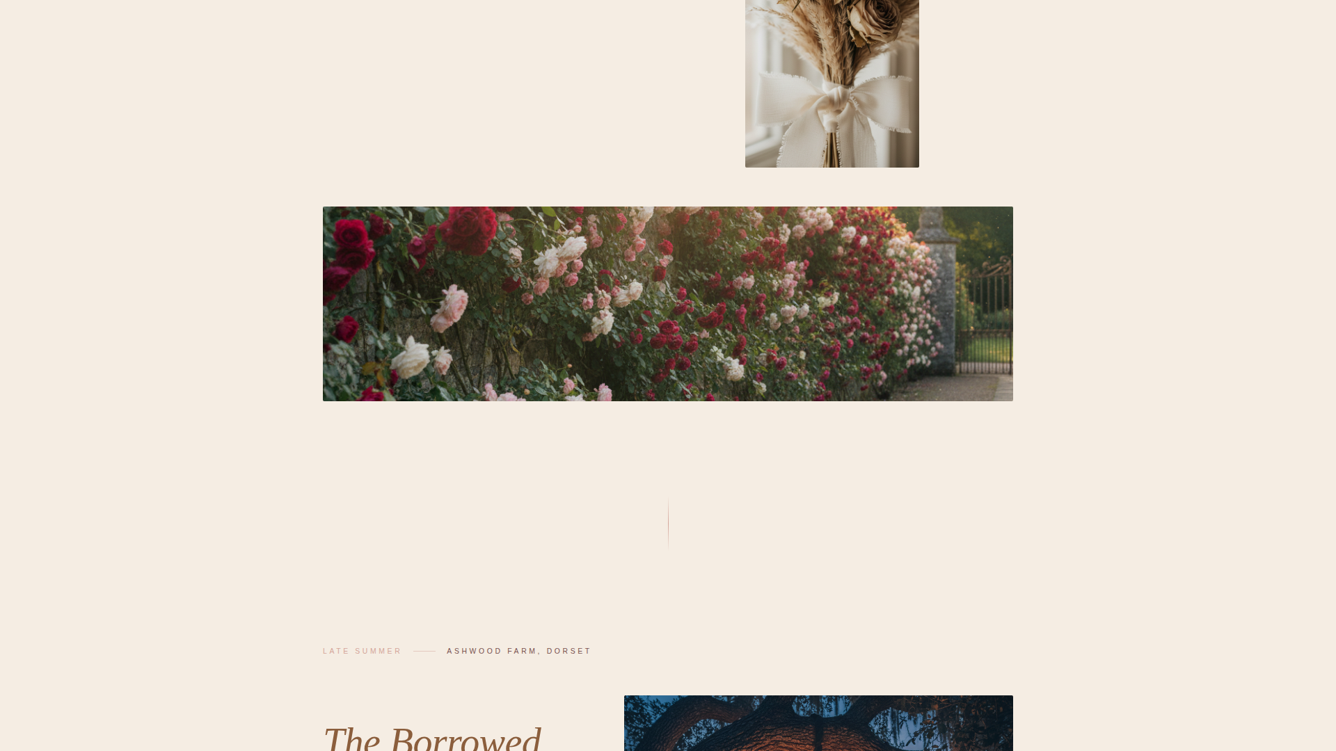 Garden Wedding Specialist Booking Website Template