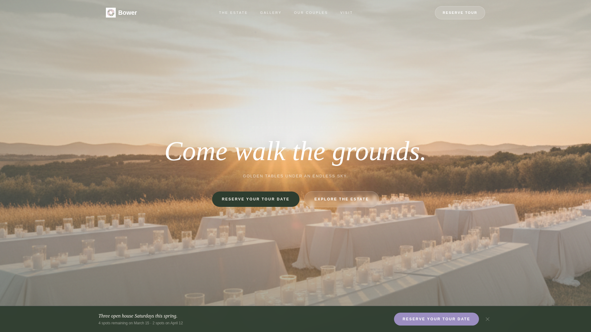 Wedding Venue Specialist Professional Website Template
