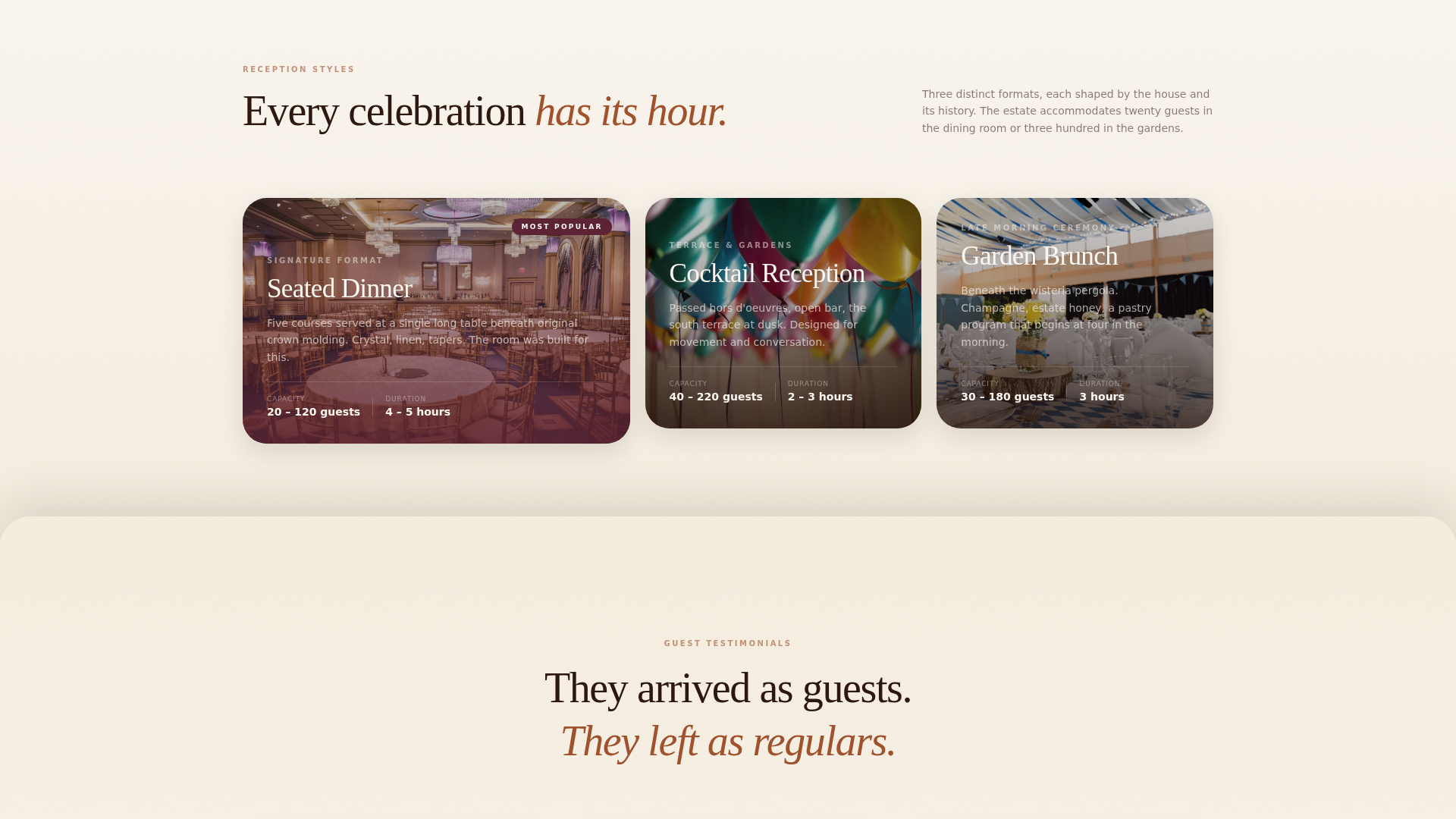 Wedding Venue Booking Website Template