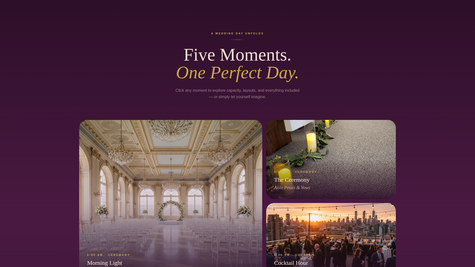 Wedding Venue Online Booking Website Template