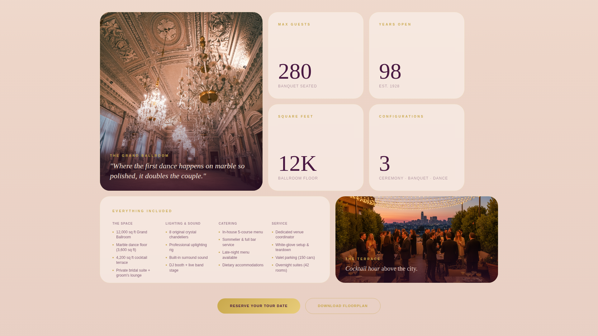 Wedding Venue Online Booking Website Template