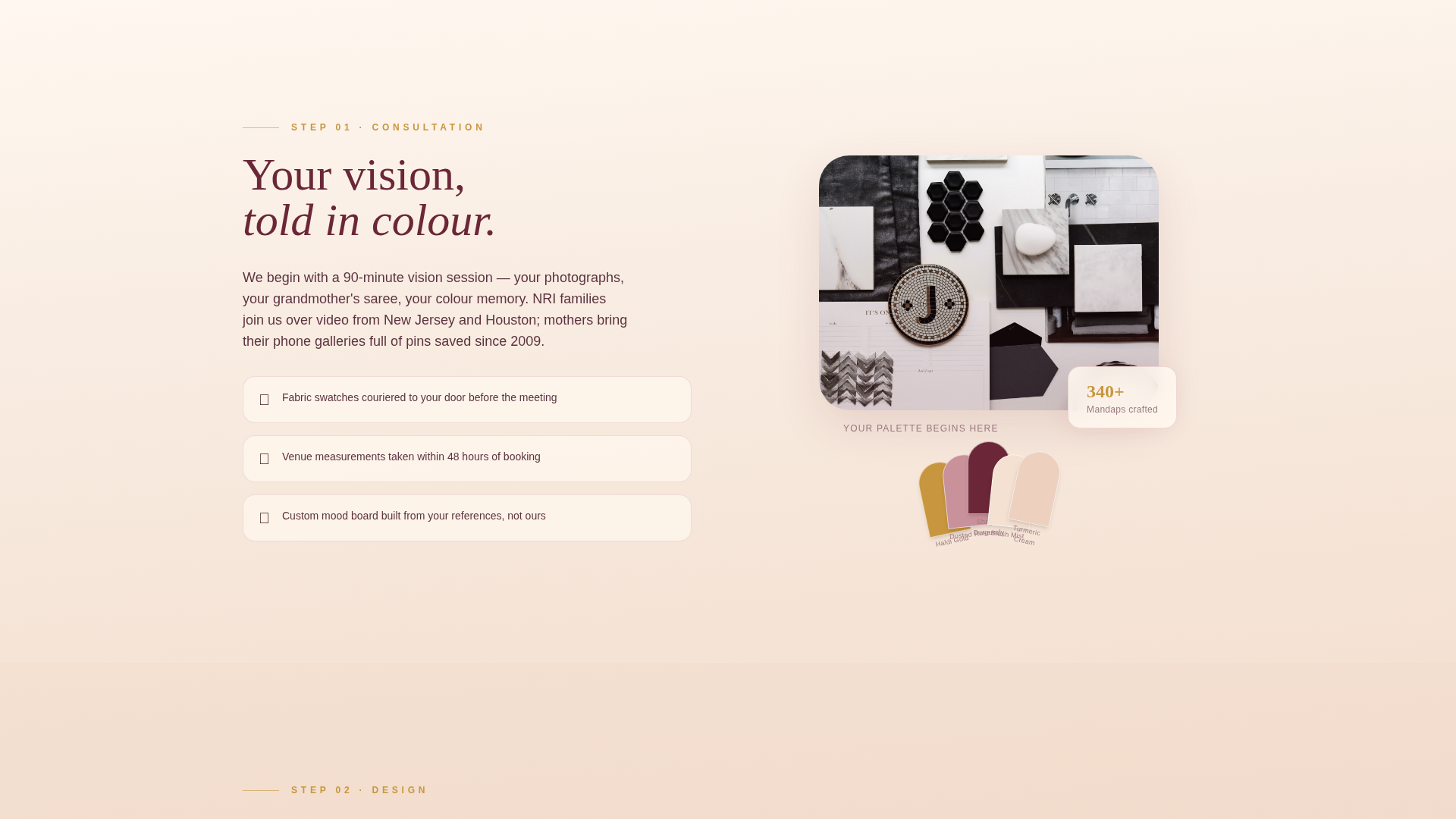 Indian Wedding Specialist Booking Website Template