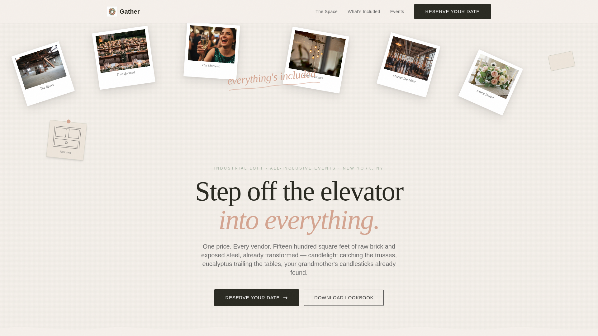 Wedding Venue Residential Booking Website Template