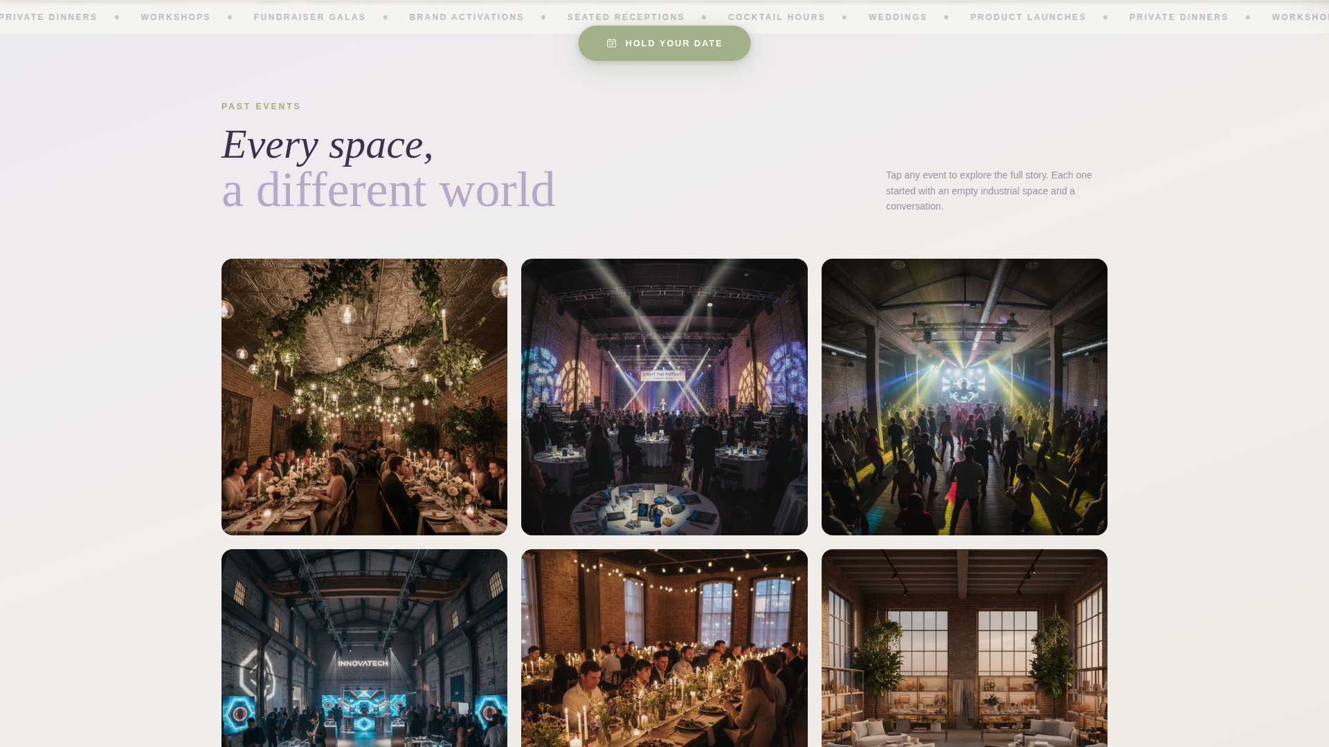 Wedding Venue Booking Website Template