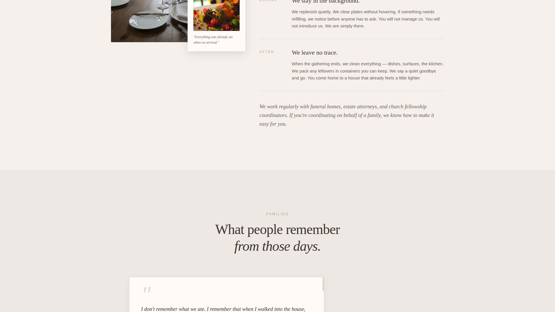 Memorial Event Booking Website Template
