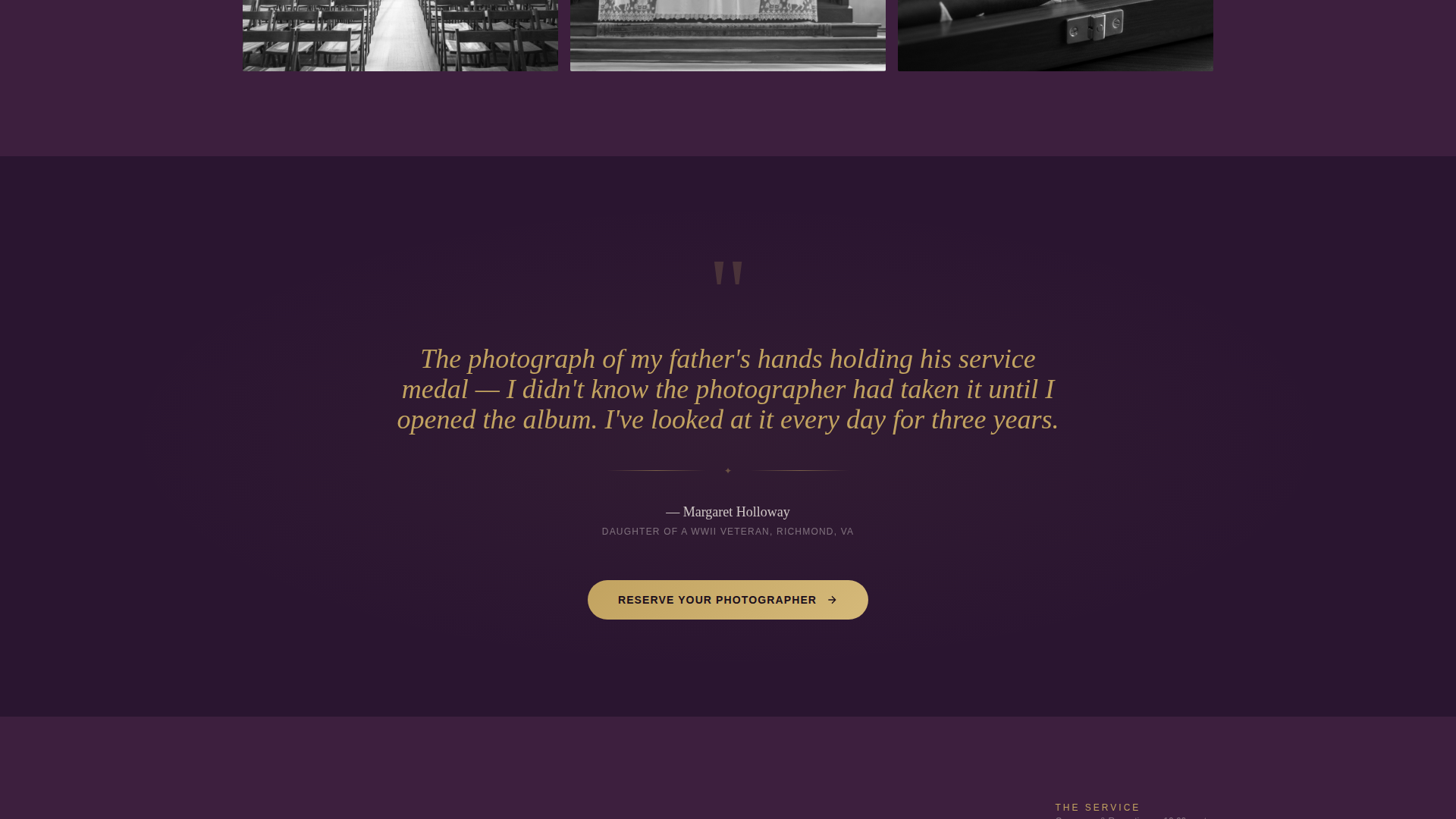 Memorial Event Specialist Booking Website Template