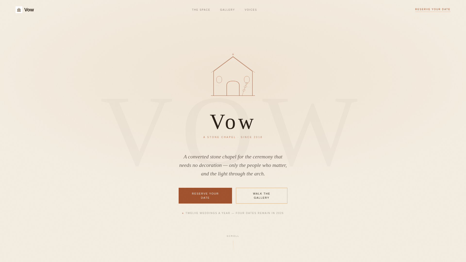 Minimalist Wedding Specialist Booking Website Template