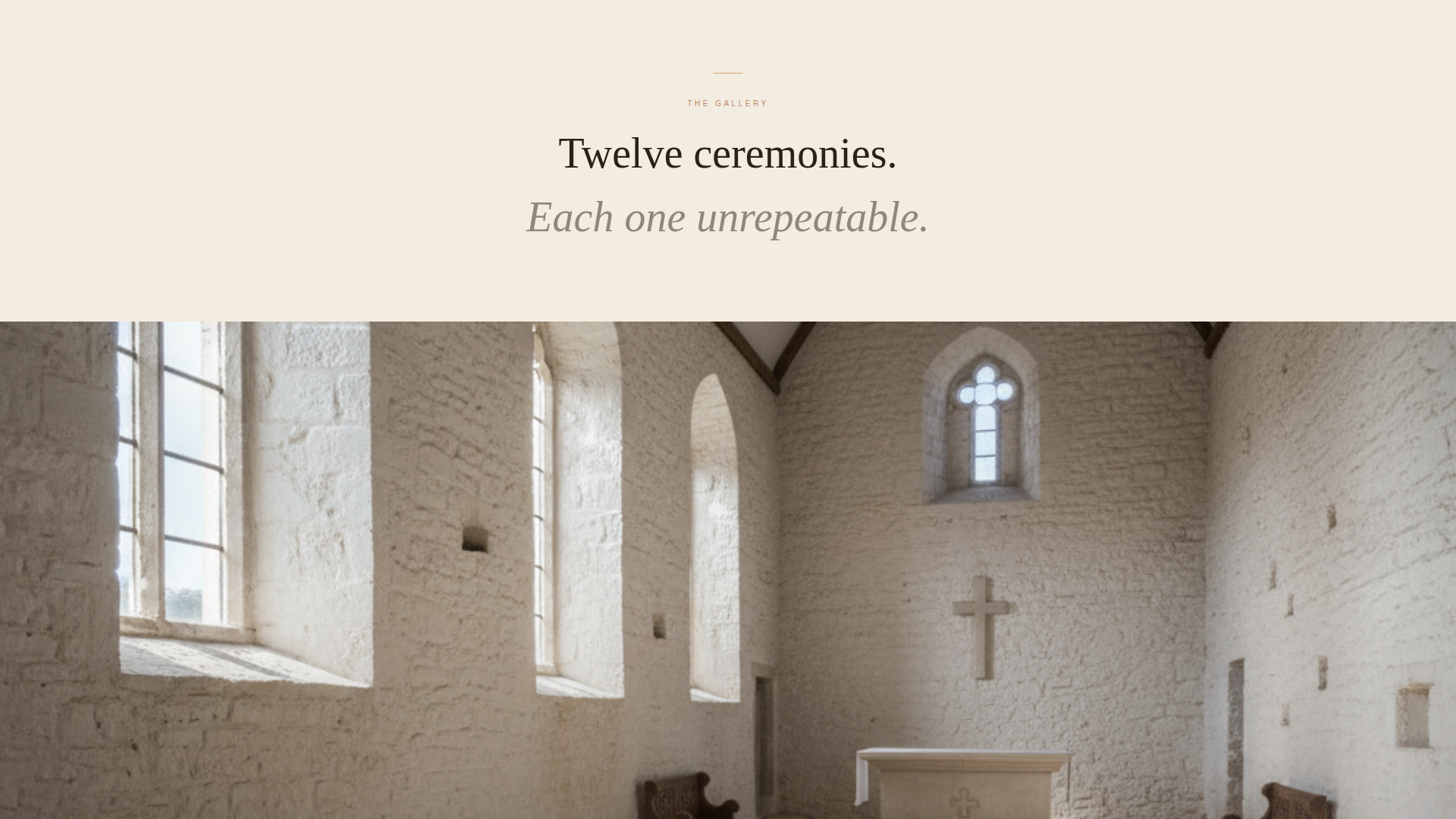 Minimalist Wedding Specialist Booking Website Template