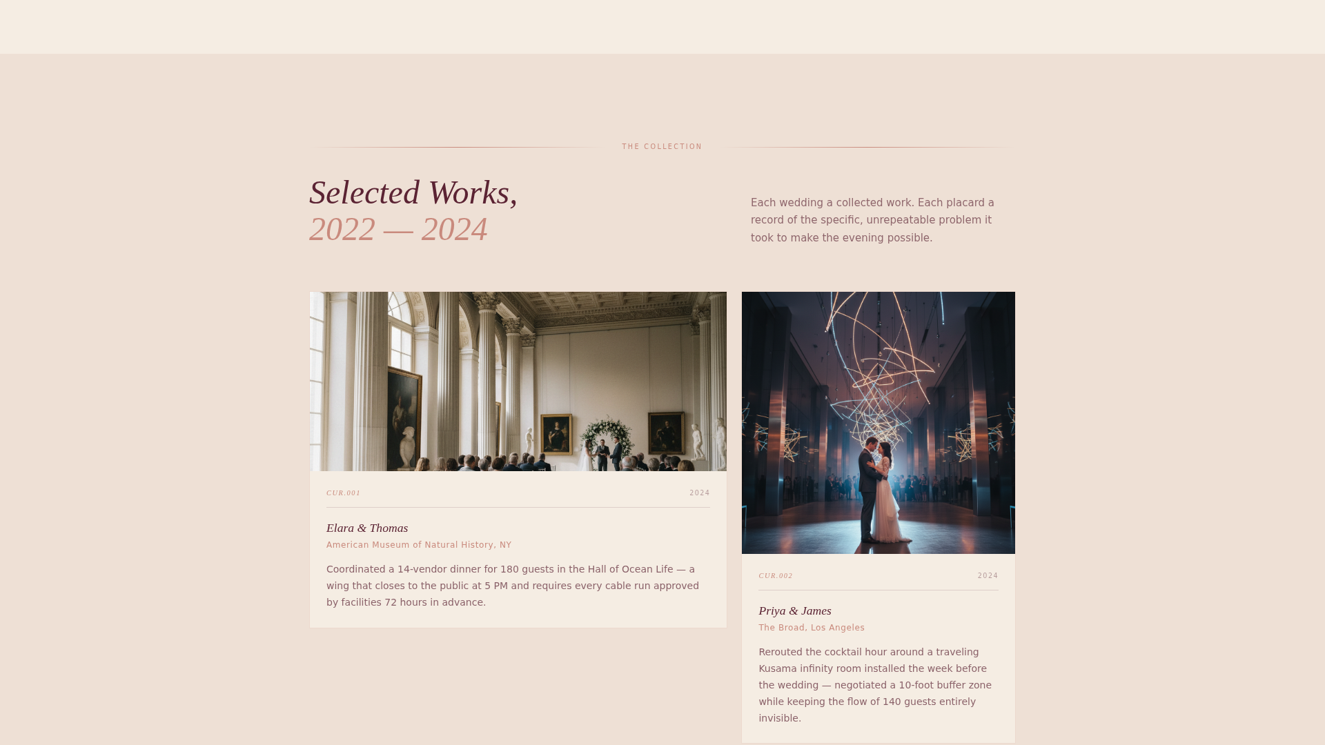 Wedding Venue Booking Website Template