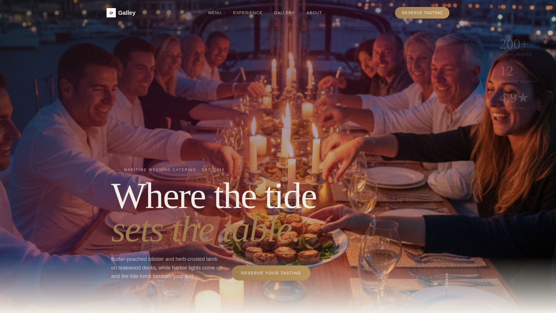 Nautical Wedding Booking Website Template