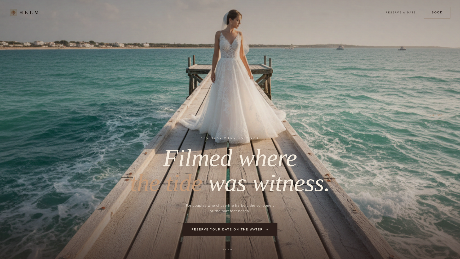 Nautical Wedding Advanced Professional Website Template